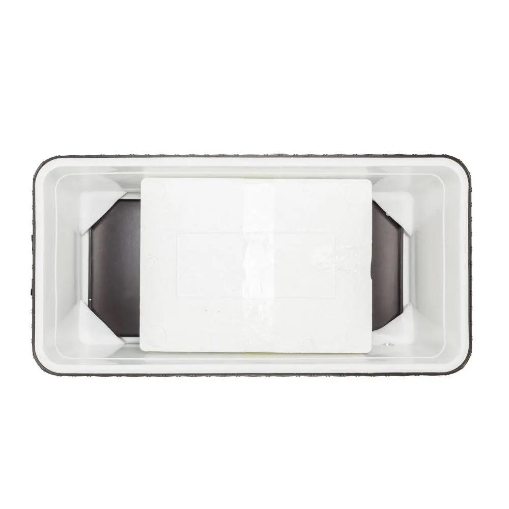 Rolling Outdoor Patio Cooler Cart on Wheels Portable 80 QT - Home Goods Revolution