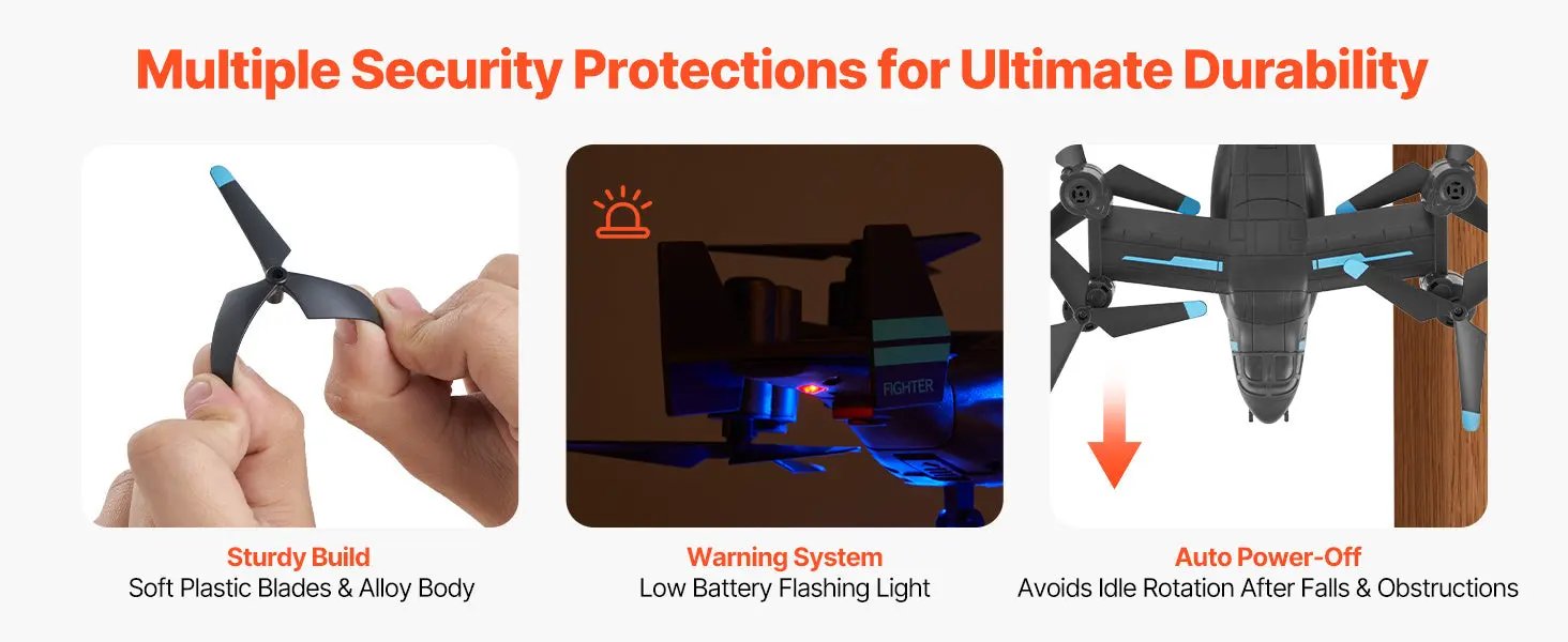 VEVOR 4-Channel RC Helicopter – Easy to Fly Remote Control Aircraft w/ Gyro Stabilizer, LED Spotlight & Alloy Frame for Kids & Beginners Product vendor Home Goods Revolution