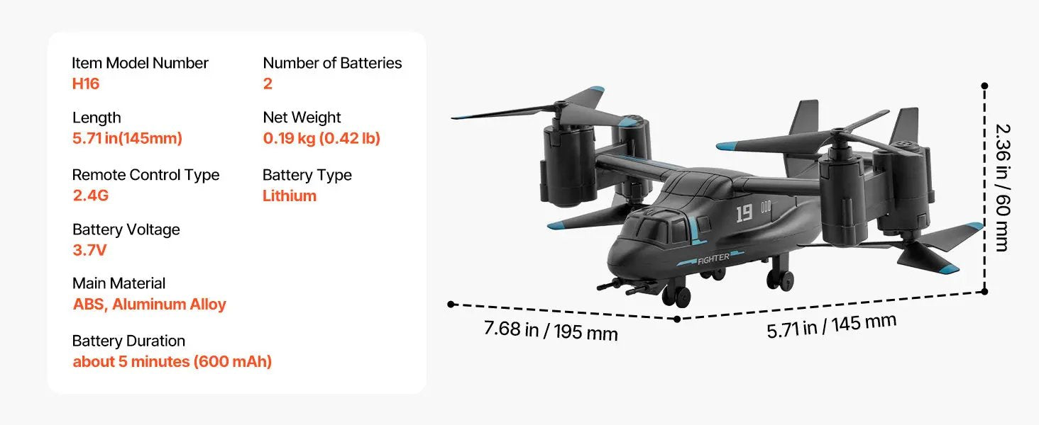 VEVOR 4-Channel RC Helicopter – Easy to Fly Remote Control Aircraft w/ Gyro Stabilizer, LED Spotlight & Alloy Frame for Kids & Beginners Product vendor Home Goods Revolution