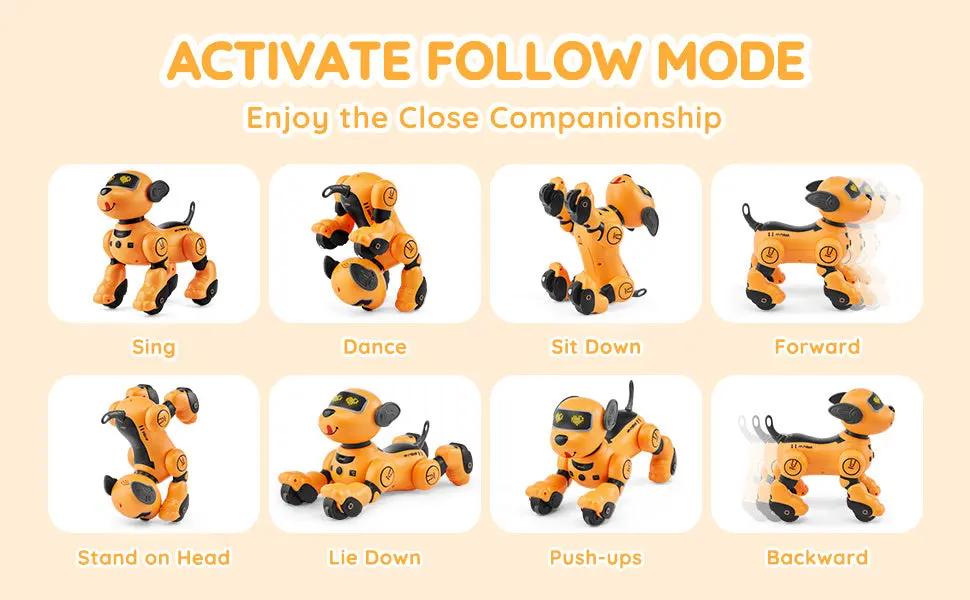 VEVOR Interactive RC Robot Dog Toy – Talking, Dancing & Programmable Smart Pet for Kids w/ Voice, Gesture & Remote Control Product vendor Home Goods Revolution