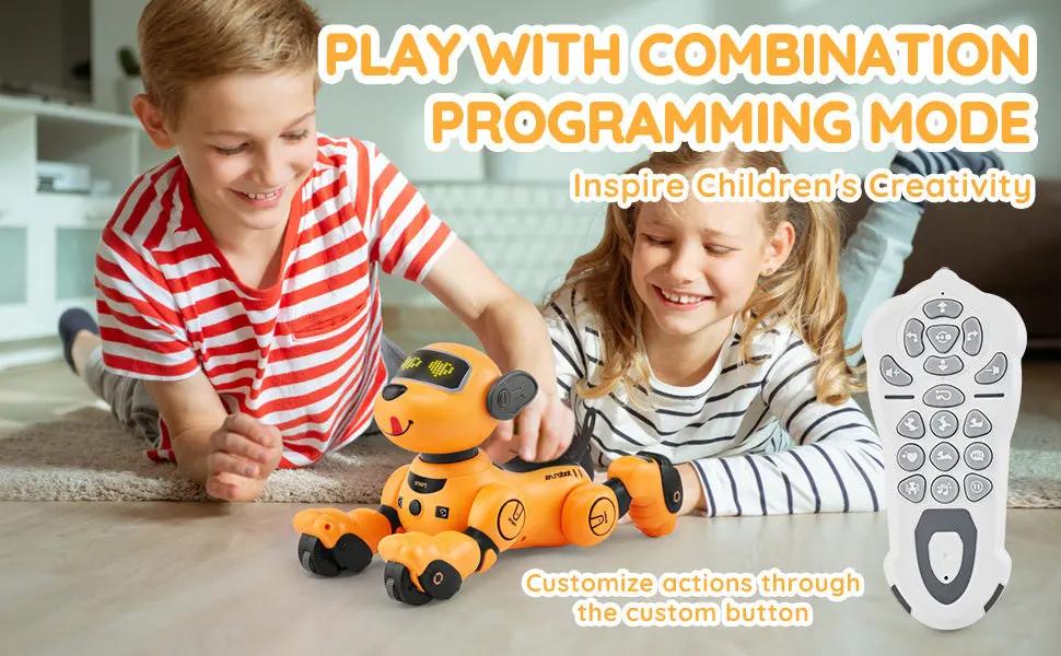 VEVOR Interactive RC Robot Dog Toy – Talking, Dancing & Programmable Smart Pet for Kids w/ Voice, Gesture & Remote Control Product vendor Home Goods Revolution