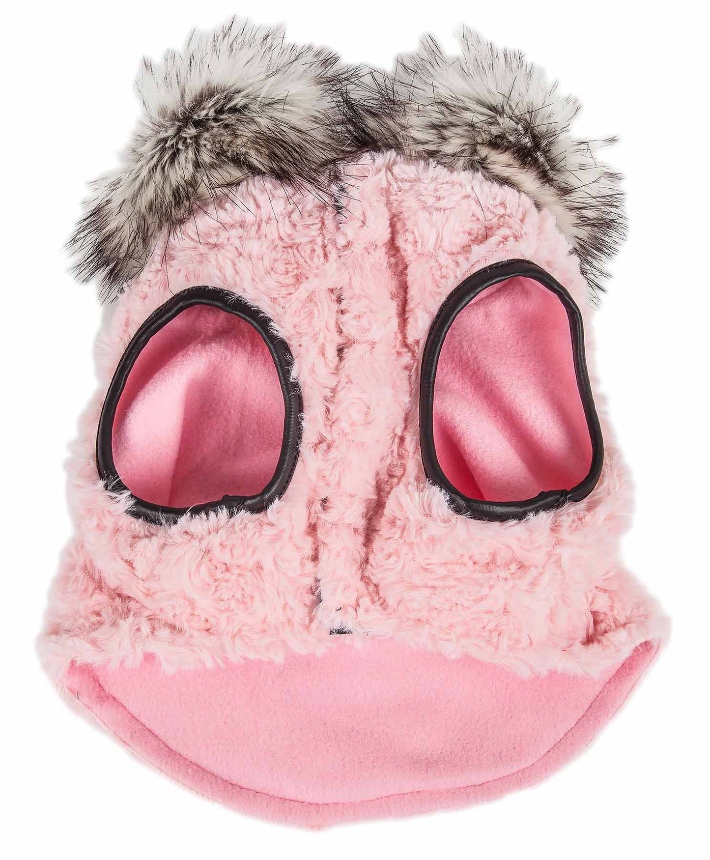 Pet Life Luxe 'Pinkachew' Charming Designer Mink Fur Dog Coat Jacket - Home Goods Revolution