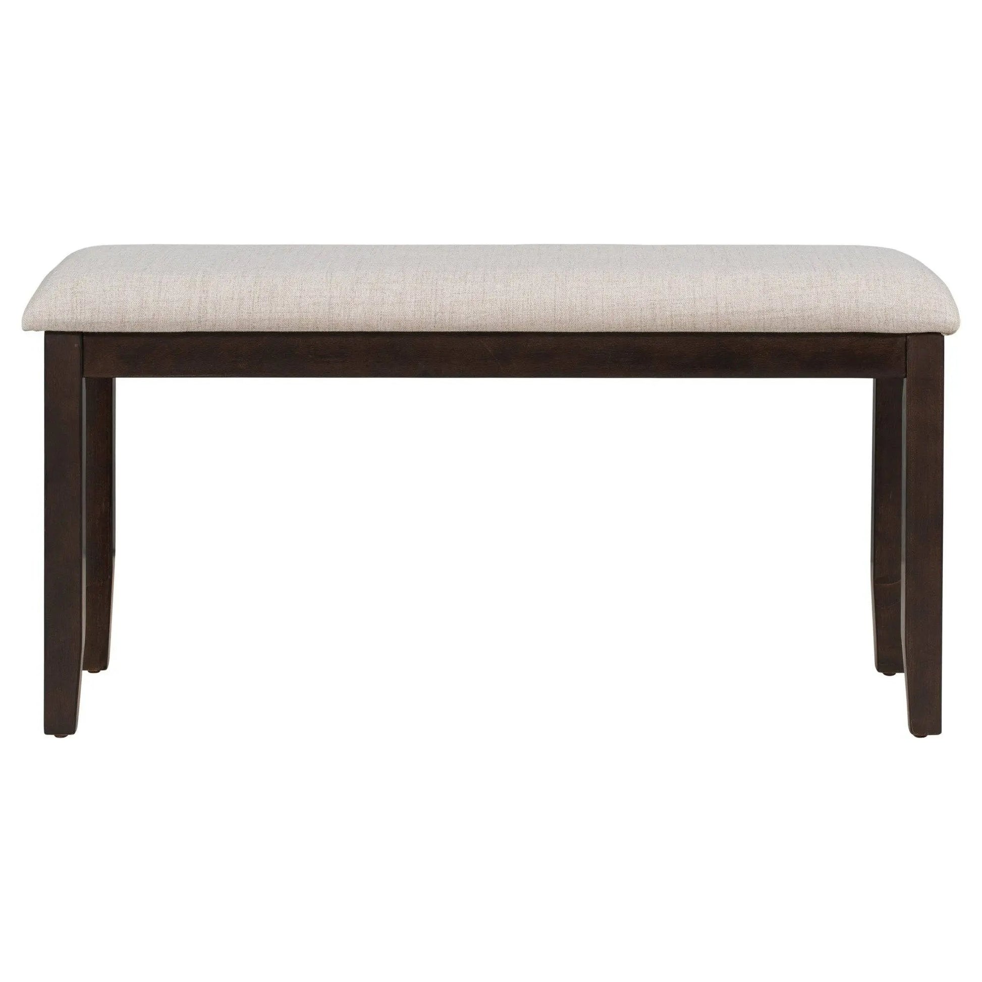 Dining Table and Chair Set 6 pcs with Special-shaped Legs and Foam-covered Seat - Home Goods Revolution