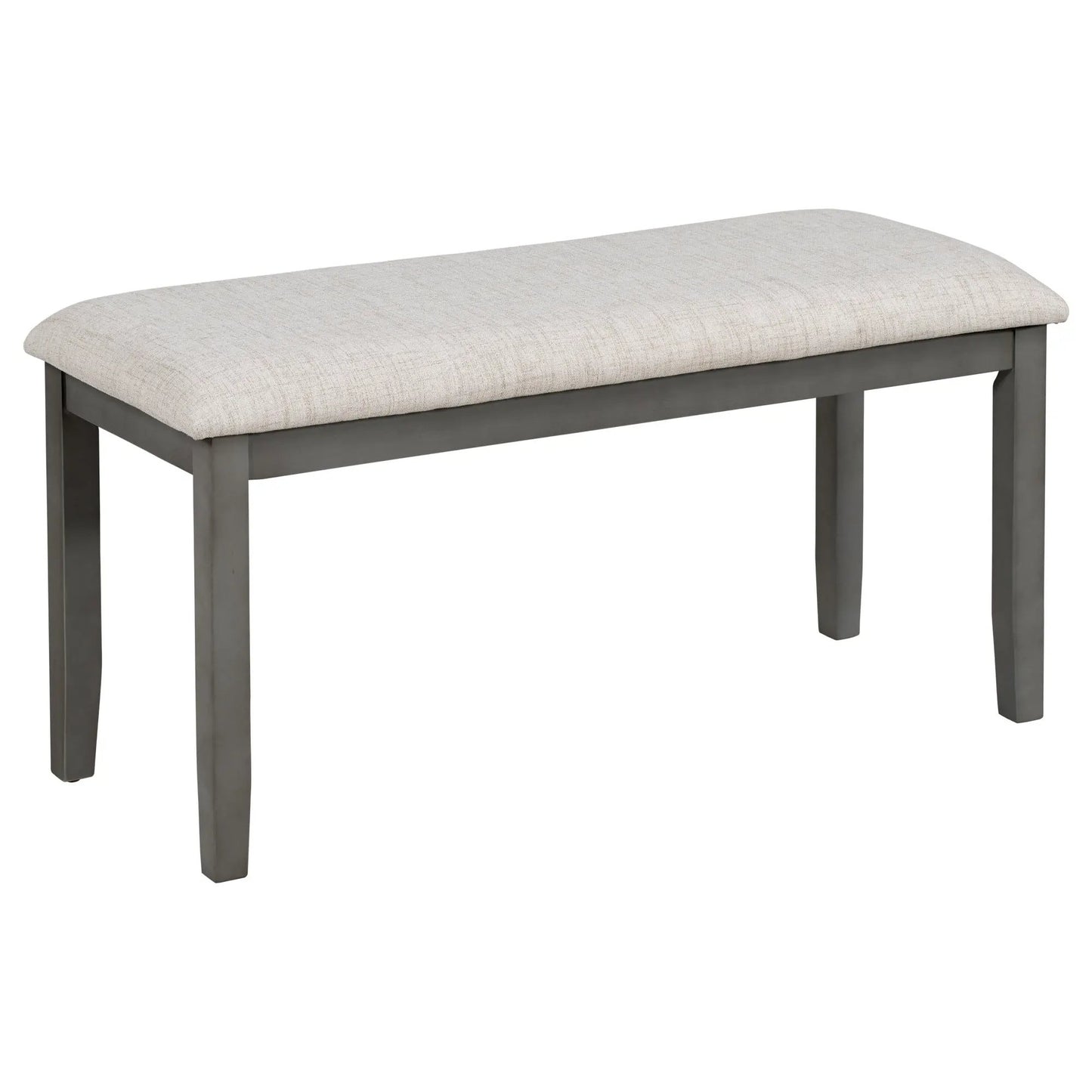 Dining Table and Chair Set 6 pcs with Special-shaped Legs and Foam-covered Seat - Home Goods Revolution