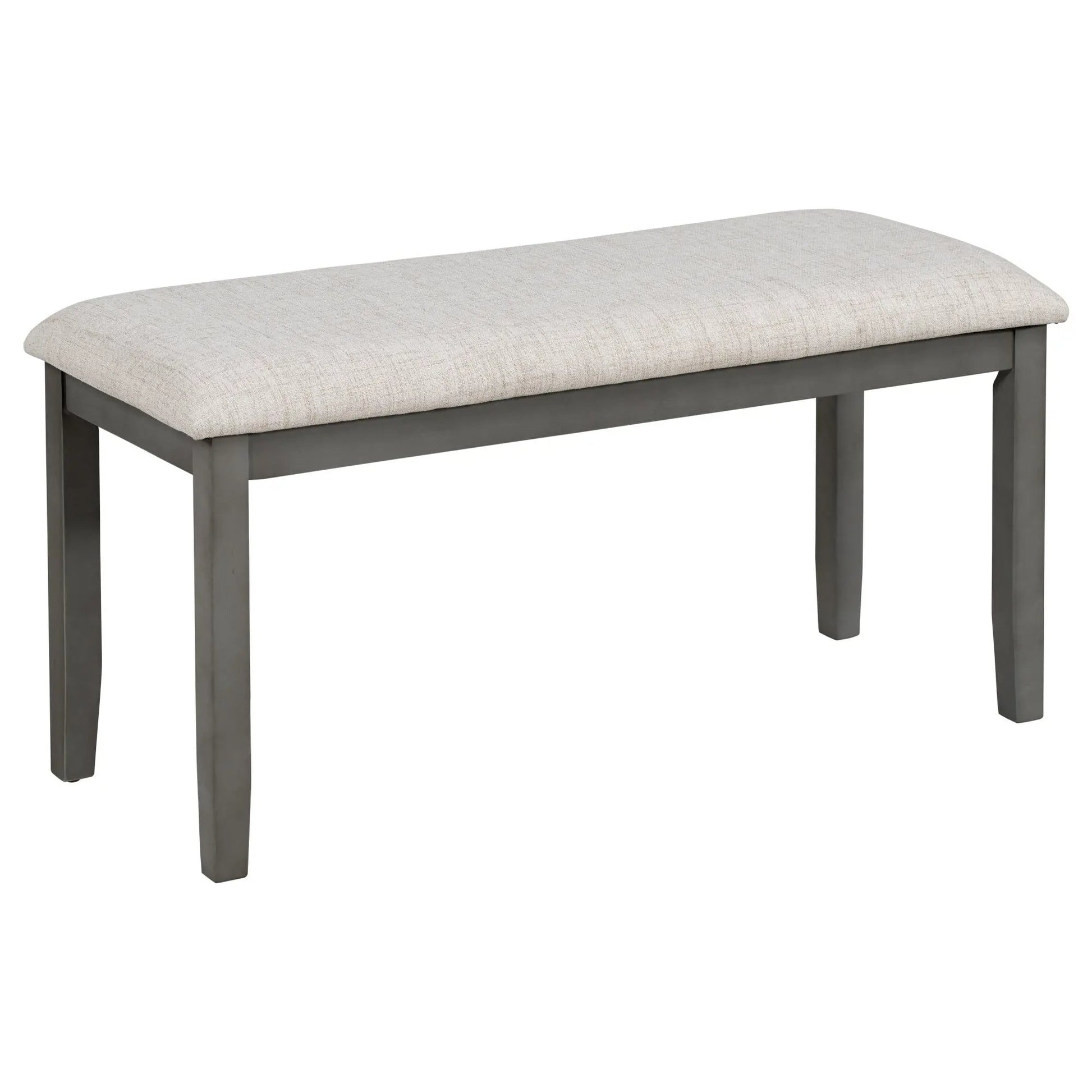 Dining Table and Chair Set 6 pcs with Special-shaped Legs and Foam-covered Seat - Home Goods Revolution